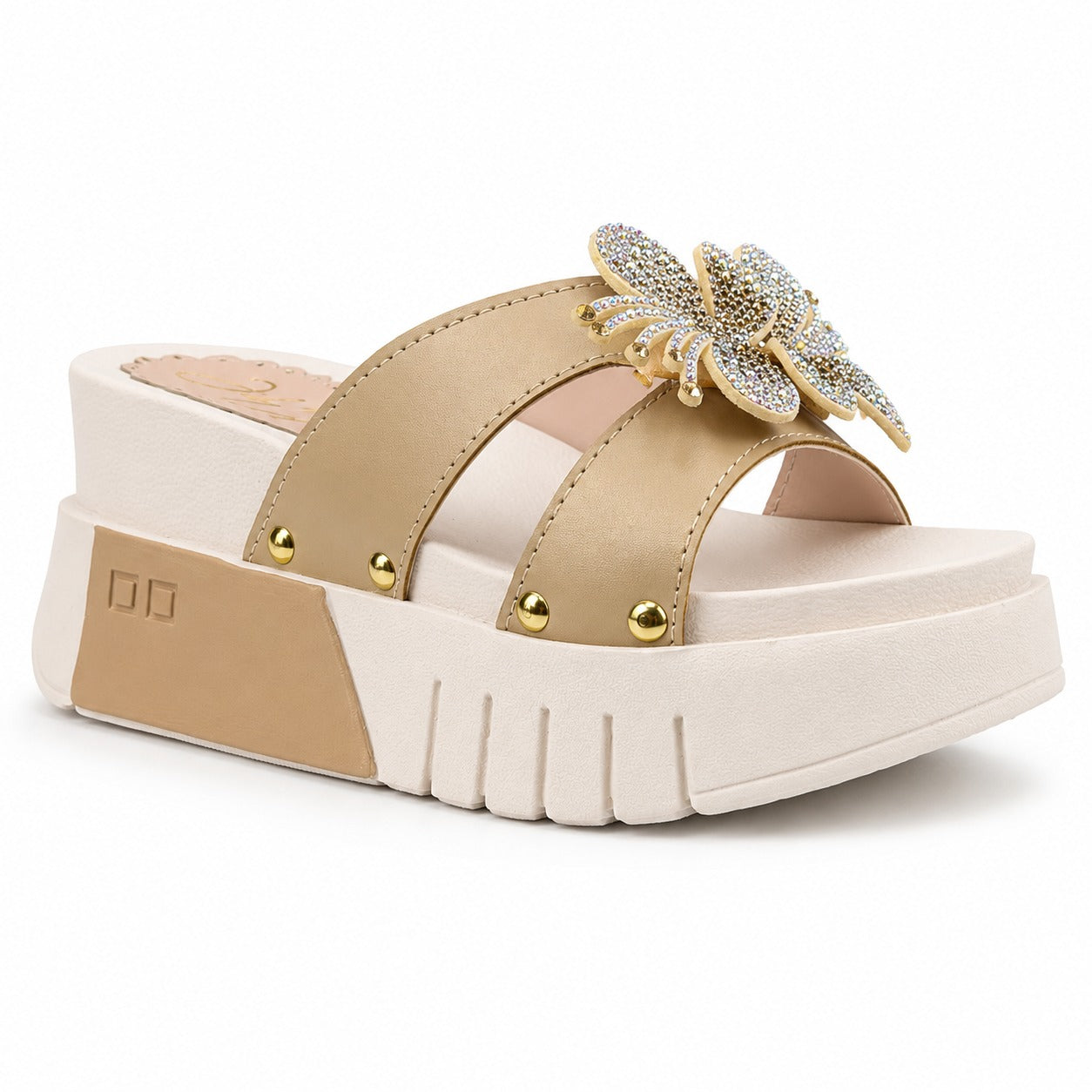 IVANA SANDALIA BEIGE ENTERO*