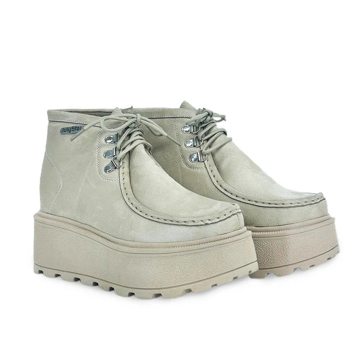GAROTA BOTIN BEIGE SUEDE N*A*