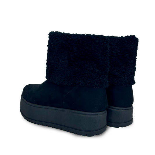 AMBAR NEGRO SUEDE CORTO*