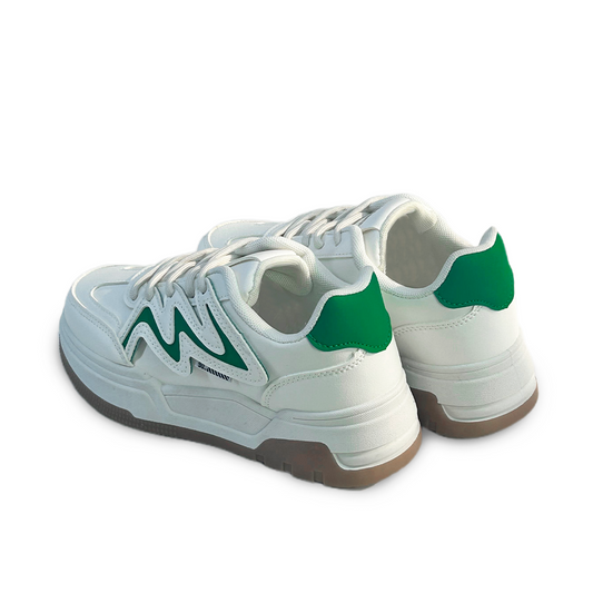 W042 WHITE GREEN-