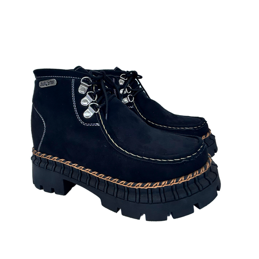 GAROTA BOTIN 2.0 NEGRO SUEDE!