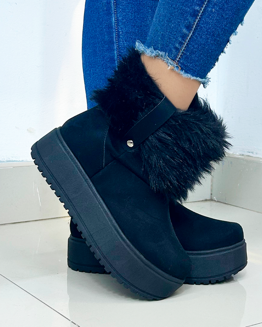 AMBAR NEGRO SUEDE LARGO*
