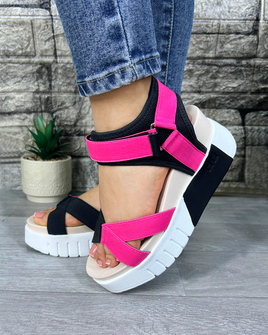 CRUZADO NEGRO FUCSIA_