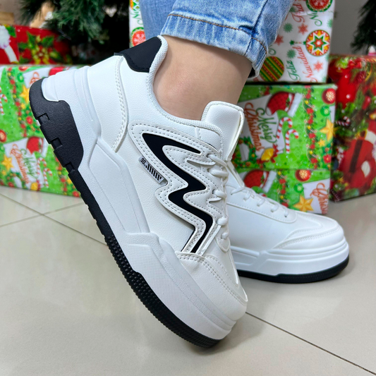 W042 WHITE BLACK-