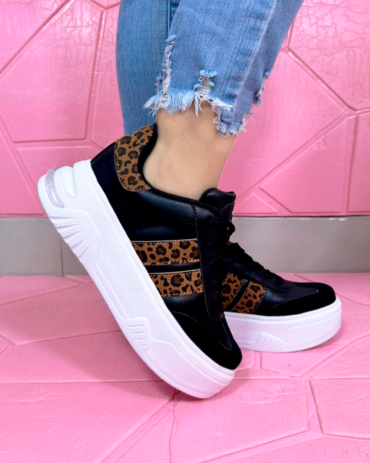 DAYIRA NEGRO CAMELL PRINT*