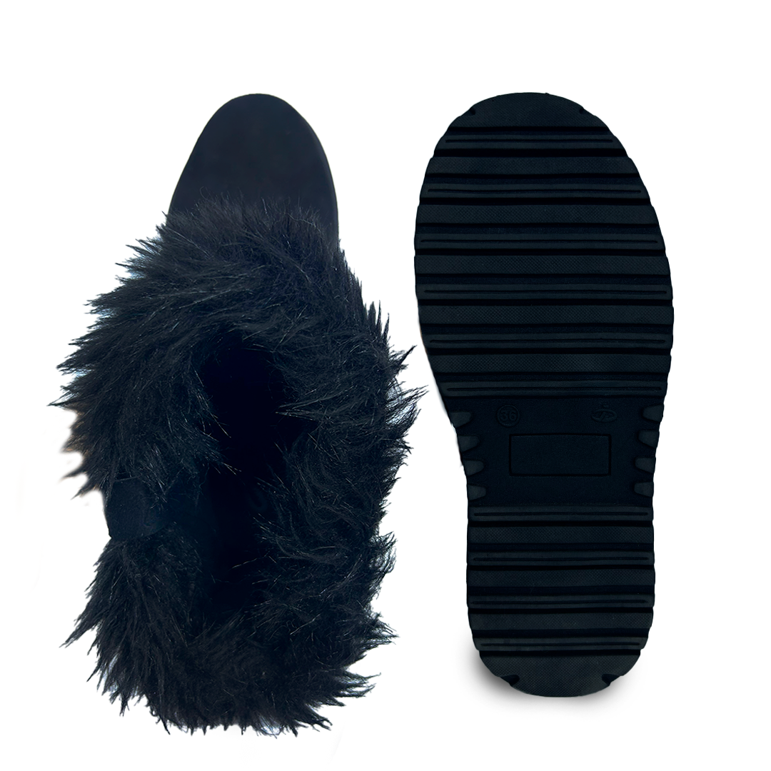 AMBAR NEGRO SUEDE LARGO*