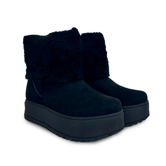 AMBAR NEGRO SUEDE CORTO*