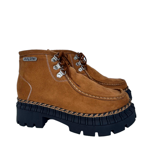 GAROTA BOTIN 2.0 CAMELL SUEDE!