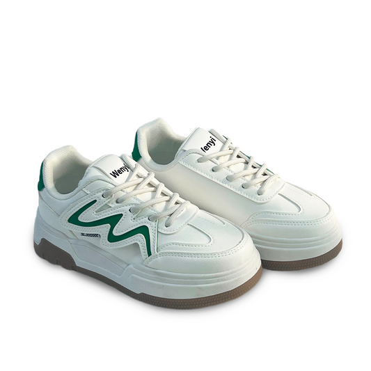 W042 WHITE GREEN-