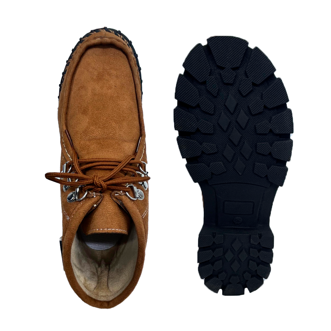 GAROTA BOTIN 2.0 CAMELL SUEDE!