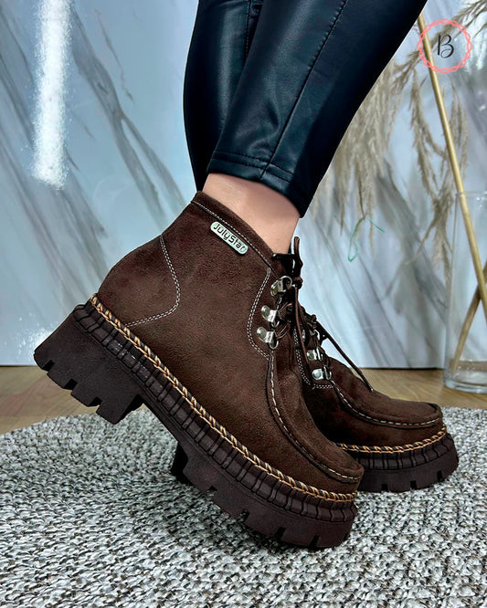 GAROTA BOTIN MARRON SUEDE 2.0 *A*
