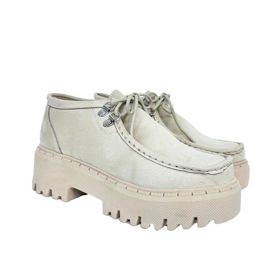 GAROTA  BEIGE SUEDER