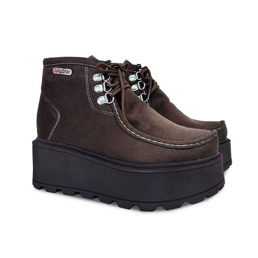 GAROTA BOTIN MARRON SUEDE/ PL MARRON N*A*