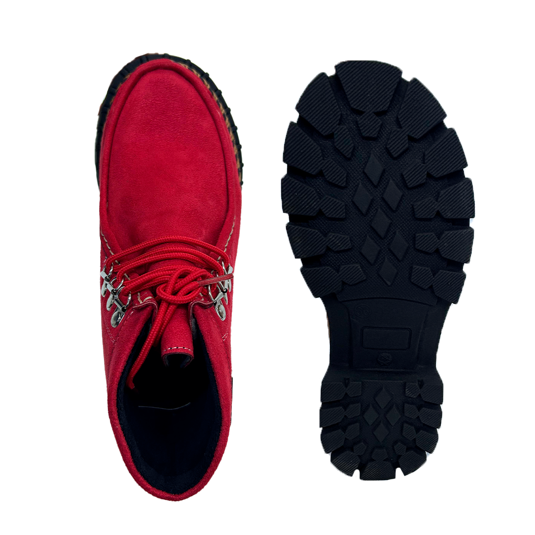 GAROTA BOTIN 2.0 ROJO SUEDE!