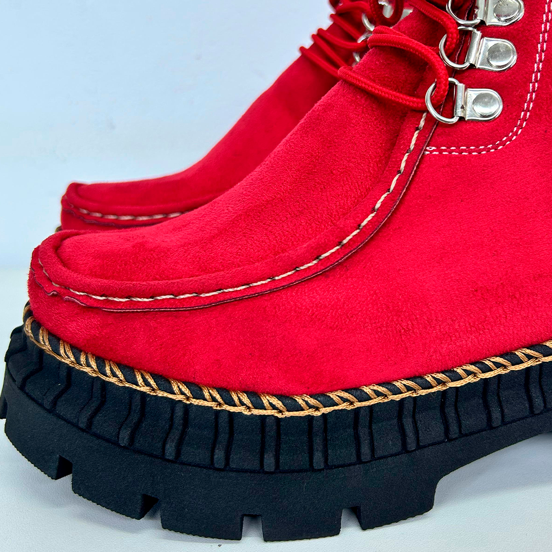 GAROTA BOTIN 2.0 ROJO SUEDE!