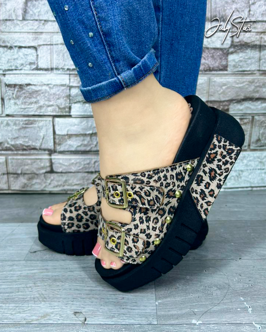 AISHA PRINT BEIGE ALTO*