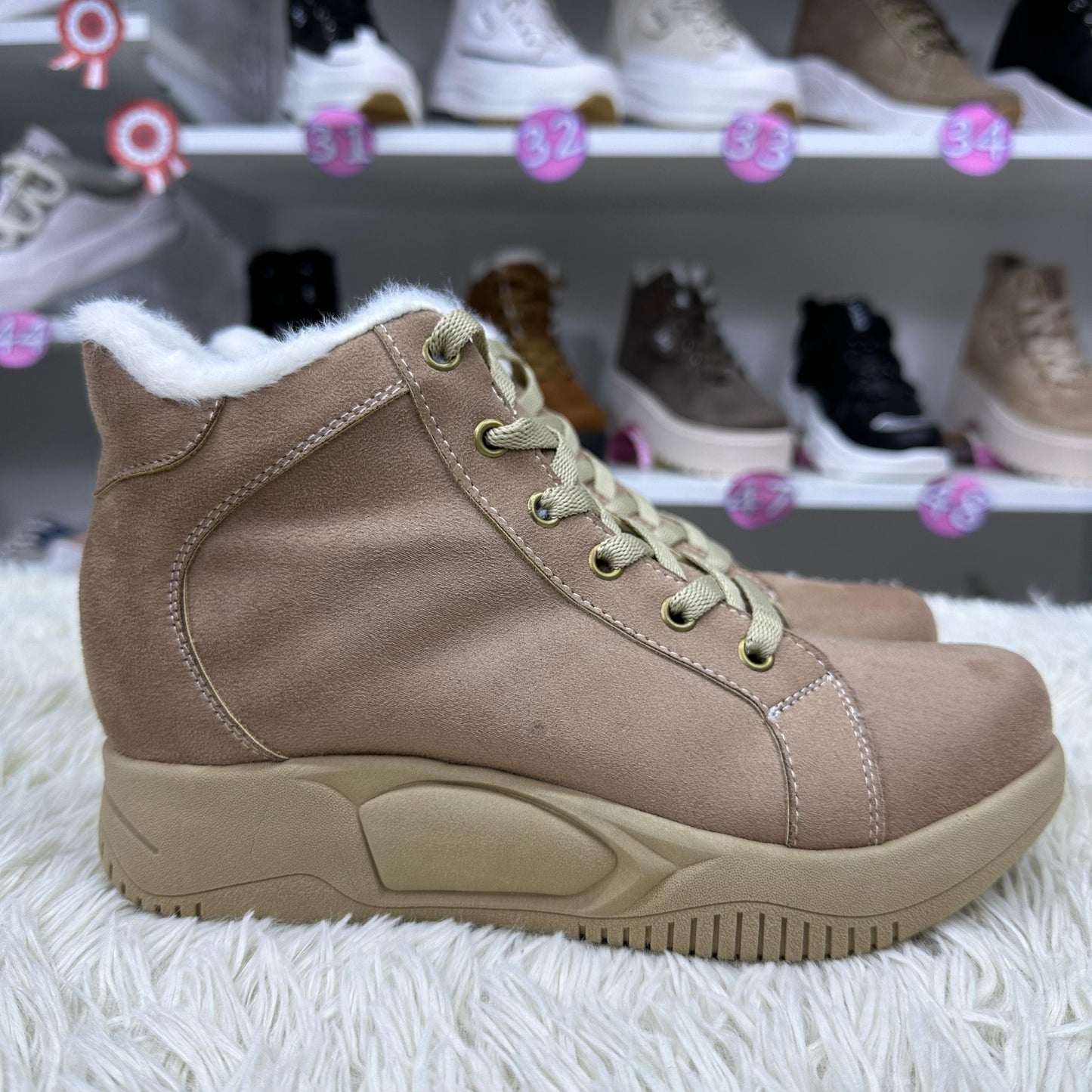 KAELA BEIGE SUEDE-