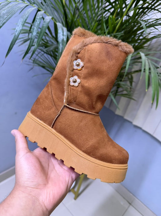 ISA CAMELL SUEDE KIDS*A*